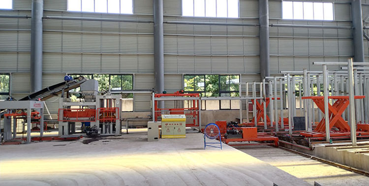 RGV子母車養(yǎng)護(hù)窯全自動(dòng)制磚生產(chǎn)線