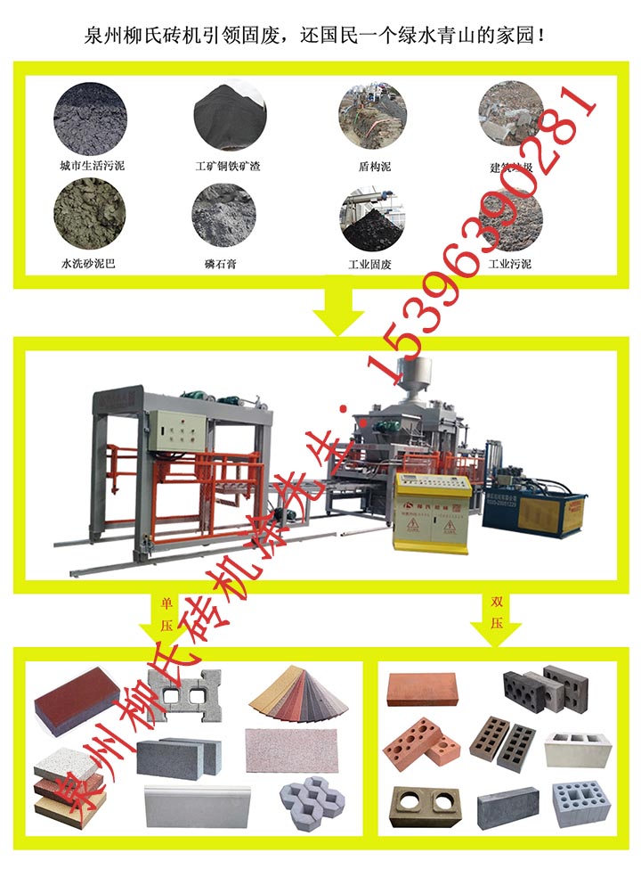 液壓磚機泥巴制磚流程